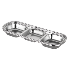 304不鏽鋼三格調味盒 重量50克, 1個