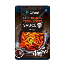 O'Food 清淨園 傳統辣炒年糕醬,120g,1包,道地韓式風味，四分鐘快速上桌