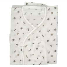 KU.KU Duckbill 酷咕鴨 KUKU PLUS 反手袖紗布肚衣，100%純棉，柔軟舒適安全, 3, 極簡幾何