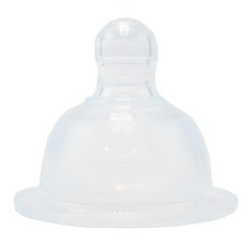 PUKU 藍色企鵝 母乳實感寬口奶嘴 矽膠 耐熱 2入, 6個月以上, 1組