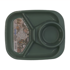 inomata 多功能餐盤組 Set 5個, BBQ dish, BPA Free, 綠色