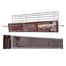 Easy 易立家 無痕掛勾 浴室大置衣架 不鏽鋼架 - 304不鏽鋼 免釘免鑽, 62 x 20 x 10.5cm, 玫瑰金, 1組