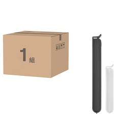 comet 時尚封口夾組 特大(19 x 2 x 2.1cm) 6個 + 大(13.2 x 2 x 2.1cm) 6個, 灰色，白色, 1組