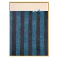 菠蘿選畫所 油畫風帆掛畫 59.4 x 42cm 框 - APAD4605D, 木色