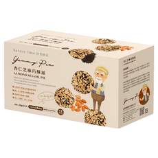 自然時記 杏仁芝麻巧酥派 10包入, 200g, 1盒