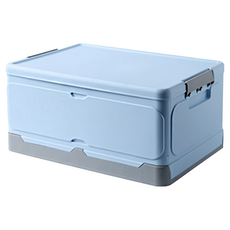 JU JIA JIA 居家家 大容量加厚可折疊收納箱 可疊加收納 不佔空間, 顏色隨機, 1個