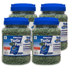 AQUAFUN 水之樂 烏龜藍藻飼料, 含豐富蛋白質, 適用於各種烏龜及底層覓食之魚類, 530g, 4罐