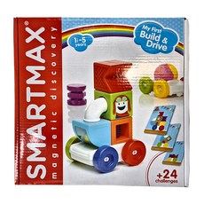 SMART GAMES 磁力接接棒 百變磁力車, 1.5歲以上, +24 challenges, 多色, 1盒