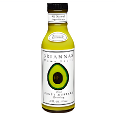 BRIANNAS 美國第戎蜂蜜芥末醬 全天然成分, 355ml, 1瓶