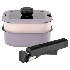 FREIZ 和平 IH爐適用 Rectmate 方形可拆平底鍋4件組 16cm 節省空間, 1組, RB-3104, 4件組