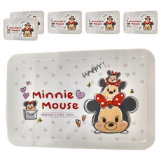 收納王妃 TSUM 迪士尼塑膠收納盒 188 x 122 x 75mm, 粉點米妮, 6個