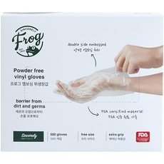 SINCERELY Frog 衛生塑膠手套 14*28cm, 500入, 1盒