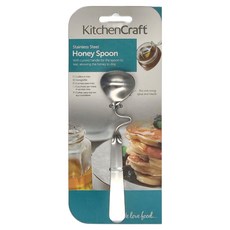 KitchenCraft 掛式寬面果醬匙, 蜂蜜匙, 銀色, 1支