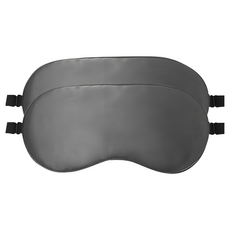 AHOYE 雙面涼溫兩用石墨烯遮光眼罩 舒眠眼罩 牛奶絲 鳥眼布, 2個裝, 1組