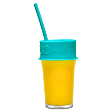 LUUMI Lid and Straw 密封蓋吸管組, 杯蓋4 x 7.5cm + 吸管22 x 0.8cm, 藍色, 1組