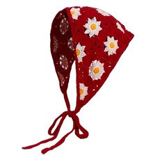 AFECTO 可愛花朵三角頭巾