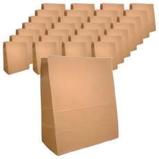 牛皮紙方形抱袋，寬260 x 高300 x 摺邊140 mm，厚度75磅, 單色, 200個