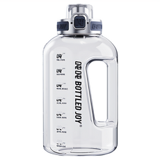 BOTTLED JOY 吨吨 運動水壺吨吨桶 TRITAN材質, 透灰色, 1.5L, 1個