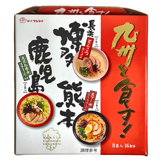 MARUTAI 丸太 九州經典三口味拉麵組, 8包