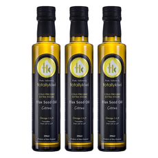 totally kiwi 紐西蘭 冷壓初榨亞麻仁油 柑橘風味 250ml, 3瓶