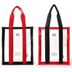 Bagtory HK 百寶袋王 Slimily 兒童撞色功課袋 2個裝, 紅黑色, 27 x 3 x 33cm