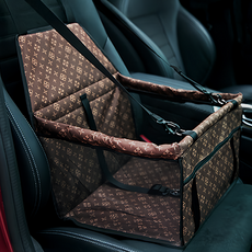 捷華 寵物安全座椅 牛津布 重880g, 39 x 39 x 25cm, 復古棕, 1個