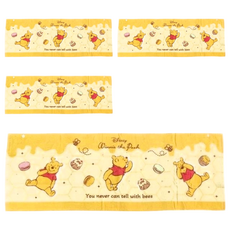 MARUSHIN 丸真 長毛巾，40x110cm，100%棉, POOH, 4條