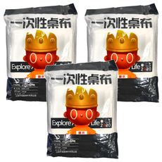 一次性桌布套 PE材質 200x200cm±5%, 10張, 3包