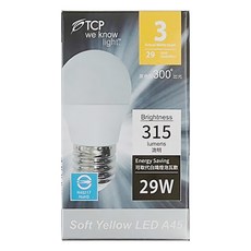 TCP 強凌 LED 節能燈泡 10入 3W 315流明 LED A45, 黃光, 1組