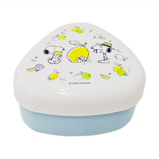 OSK Snoopy 三角飯糰壓模盒, 日本原產, 耐熱PP材質, 檸檬, 1個