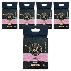 朕 御用豆腐砂, 水蜜桃, 6L, 5包