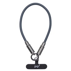 pqi 勁永 qable Type-C-C 手機掛繩兩用充電線 c120, 30cm, 藏青色, 1條