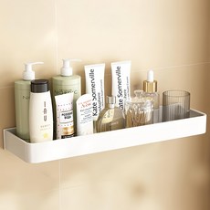 浴室置物架 整組可拆卸, 白色, 1個