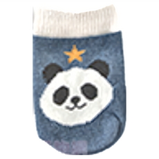 Mega 日式可愛印花桌椅腳套, 熊貓圖案 2組8只 靜音防磨保護套, 8.5 x 5.5cm, 熊貓, 2組