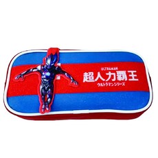 收納王妃 大拉鏈大容量筆袋 超人力霸王 布雷薩, 紅色, 1個