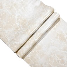 京太陽 大理石紋防油貼紙 白底灰石 400 x 60cm 防油防水 自黏 廚房檯面, 1個