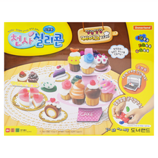 Donerland 烤箱黏土 西點蛋糕組, 安全無毒, 韓國設計生產, 西點蛋糕, 1盒, 25g