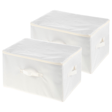 comet Home 牛津布收納箱 39L, 白色, 2個