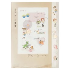 TOY STORY 玩具總動員 返校日多層文件夾 共5個夾層 31 x 22.5cm, 棕色, 1個