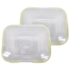 JUSKU 佳斯捷 小嘟嘟好手提置物籃, 1層, 透明色 + 淺綠色