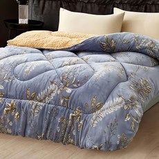 J-bedtime 床寢時光 羊羔法蘭絨暖暖被, 紫韻飄葉