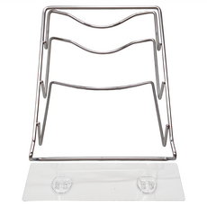 Easy 易立家 304不鏽鋼三層鍋蓋架 無痕掛勾, 透明色, 1個