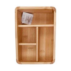 木製良品 遙控器收納盒 竹木材質桌面整理, CAFJ0005, 1個