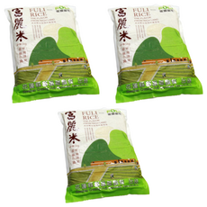 富里鄉農會 富麗米 台灣花蓮富里鄉產地, 5kg, 3包, CNS二等