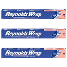 Reynolds 雷諾茲鋁箔紙，易於準備，易於清潔，重型, 30.4cm, 7.62m, 3個