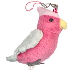 小鳥造型發聲吊飾 6歲以上, 8cm, 粉紅巴丹, 1個