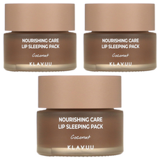 KLAVUU 克拉優 珍珠營養護理 晚安唇膜 椰子, 1罐, 3罐