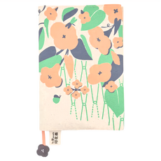 In Bloom印花樂 25K 布書衣 Set Year of the Snake/ 含刺繡書籤 棉、聚酯纖維, 朝陽橘, 1個