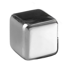 vacu vin 威士忌冰石 Set, 304不鏽鋼, 附收納盒可重複使用, 4個