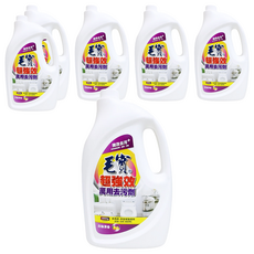 毛寶超強效萬用去污劑, 高效去污，適用範圍廣，白柚清香，綠色環保, 2kg, 6桶